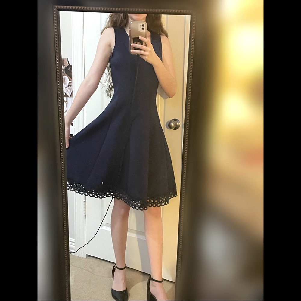 Donna Ricco Navy Blue Dress, size: 4&5